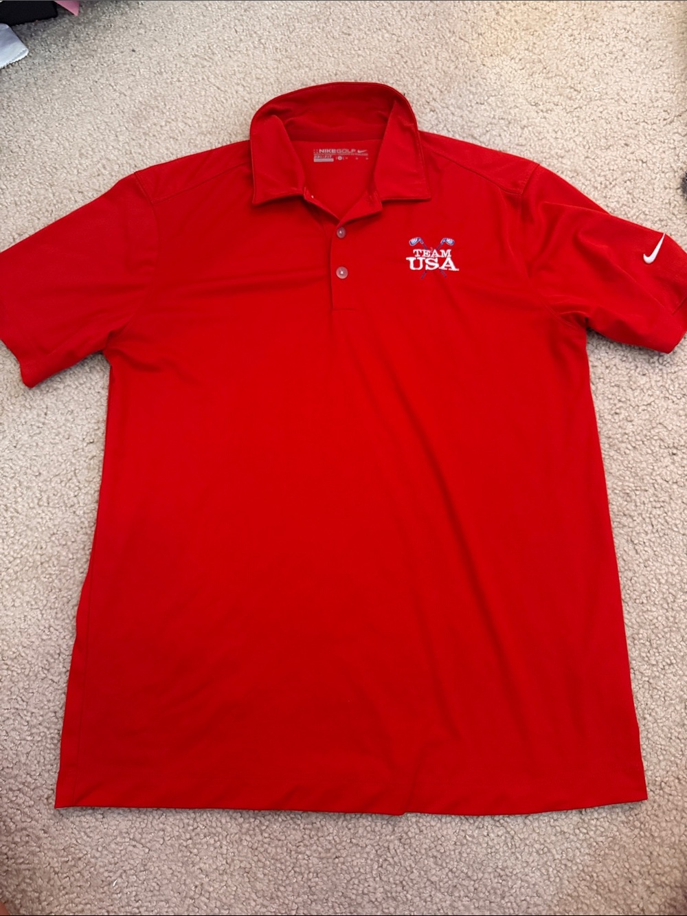 Nike Red Team USA Polo Shirt